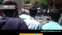 حضور مردم و نیروهای انتظامی در اطراف مجلس
